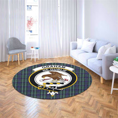 Graham of Montrose Modern Tartan Crest Round Rug