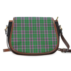 Gray Hunting Tartan Saddle Handbags