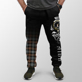 Gunn Weathered Tartan Crest Jogger Sweatpants - Alba Celtic Style