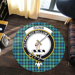 Gunn Ancient Tartan Crest Round Rug