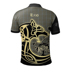 Haig Tartan Polo Shirt Viking Wolf
