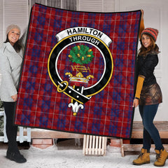 Hamilton Tartan Crest Quilt