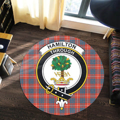 Hamilton Ancient Tartan Crest Round Rug
