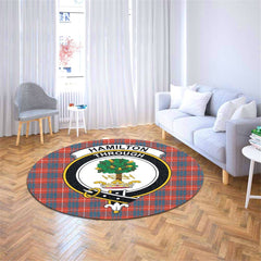 Hamilton Ancient Tartan Crest Round Rug