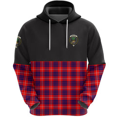 Hamilton Modern Clan Half Of Tartan Hoodie