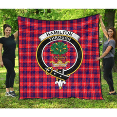 Hamilton Modern Tartan Crest Quilt
