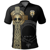 Hannay Clan Unisex Polo Shirt - Celtic Tree Of Life