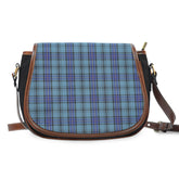 Hannay Blue Tartan Saddle Handbags