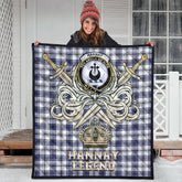 Hannay Modern Tartan Crest Legend Gold Royal Premium Quilt