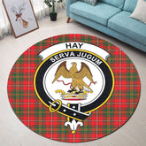 Hay Modern Tartan Crest Round Rug