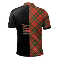 Hay Modern Tartan Polo Shirt Half of Me - Cross Style