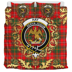 Hay Modern Tartan Crest Bedding Set - Golden Thistle Style