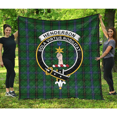 Henderson (Mackendrick) Family Ancient Tartan Crest Quilt
