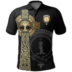 Henderson (MacKendrick) Clan Unisex Polo Shirt - Celtic Tree Of Life