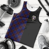 Home Modern Tartan Crest Men's Tank Top - Cross Style