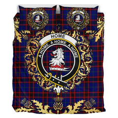 Home Modern Tartan Crest Bedding Set - Golden Thistle Style