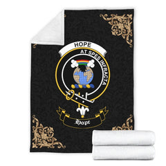 Hope Crest Tartan Premium Blanket Black