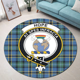 Hope Tartan Crest Round Rug