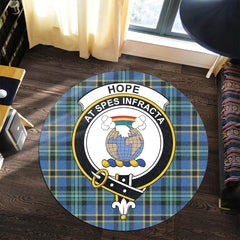 Hope Tartan Crest Round Rug