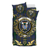 Hope (Vere - Weir) 01 Tartan Crest Bedding Set - Golden Thistle Style