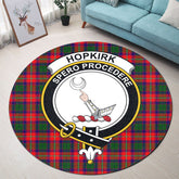 Hopkirk Tartan Crest Round Rug