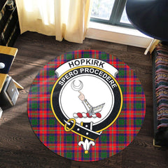 Hopkirk Tartan Crest Round Rug