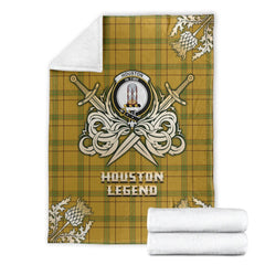 Houston Tartan Gold Courage Symbol Blanket