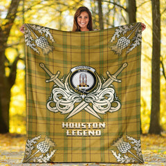 Houston Tartan Gold Courage Symbol Blanket