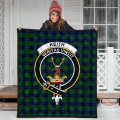 Keith Modern Tartan Crest Quilt