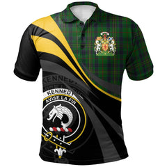 Kennedy Tartan Polo Shirt - Royal Coat Of Arms Style