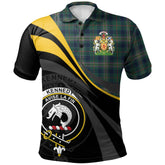 Kennedy Modern Tartan Polo Shirt - Royal Coat Of Arms Style