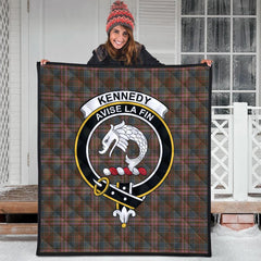 Kennedy Weathered Tartan Crest Quilt