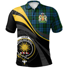 Kerr Hunting Tartan Polo Shirt - Royal Coat Of Arms Style