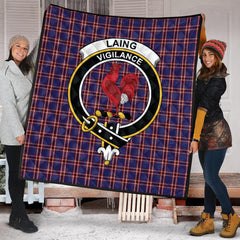 Laing of Archiestown Tartan Crest Quilt