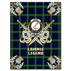 Lammie Tartan Gold Courage Symbol Blanket