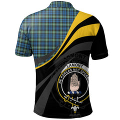 Lamont Ancient Tartan Polo Shirt - Royal Coat Of Arms Style