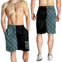 Leslie Hunting Ancient Tartan Crest Men's Short - Cross Style