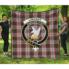 Lindsay Dress Red Tartan Crest Quilt