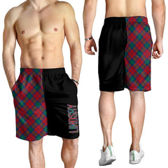 Lindsay Modern Tartan Crest Men's Short - Cross Style