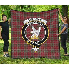Lindsay Weathered Tartan Crest Quilt