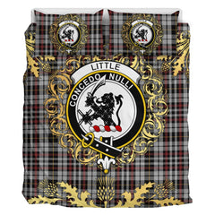 Little Arisaid Tartan Crest Bedding Set - Golden Thistle Style