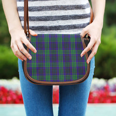 Lumsden Green Tartan Saddle Handbags