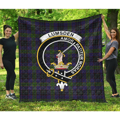 Lumsden Hunting Tartan Crest Quilt