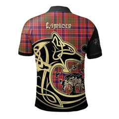 Lumsden Modern Tartan Polo Shirt Viking Wolf