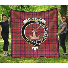 Lumsden Modern Tartan Crest Quilt