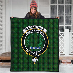MacArthur Highland Tartan Crest Quilt