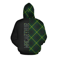 MacArthur Modern Tartan Hoodie Half of Me - Cross Style
