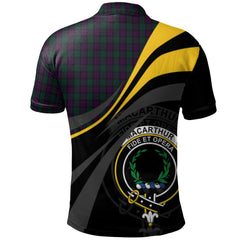 MacArthur of Milton Hunting Tartan Polo Shirt - Royal Coat Of Arms Style