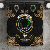 MacArthur (or Arthur) Crest Black Bedding Set