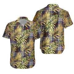 MacBeth Dress Tartan Vintage Leaves Hawaiian Shirt